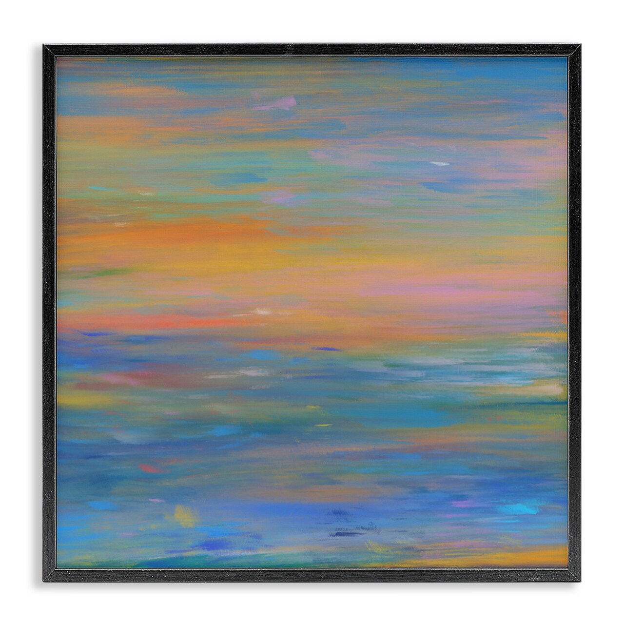 Stupell Industries Sunset Of Lights Abstraction Framed Giclee, design by Atelier Posters